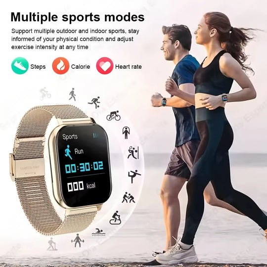 Smart Watch - AMOLED Bluetooth Call GPS NFC Waterproof Fitness Tracker