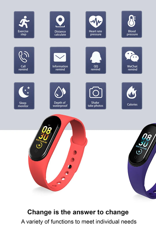 Smart Watch - Blood Pressure Heart Rate Monitor Fitness Tracker