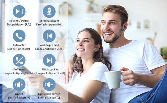 Wireless Earbuds - Bluetooth Noise Canceling LED Display Waterproof