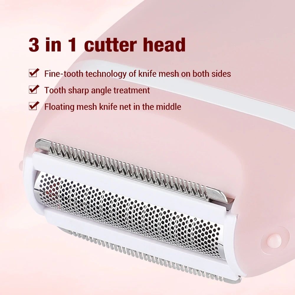 Electric Epilator for Women - Hair Removal for Bikini, Underarm, Leg & Face