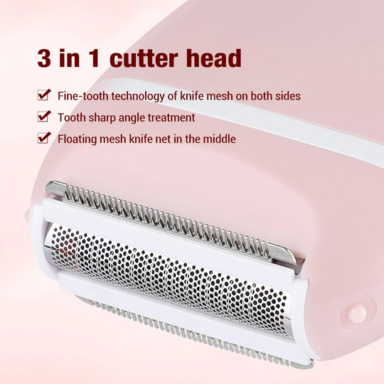 Electric Epilator for Women - Hair Removal for Bikini, Underarm, Leg & Face