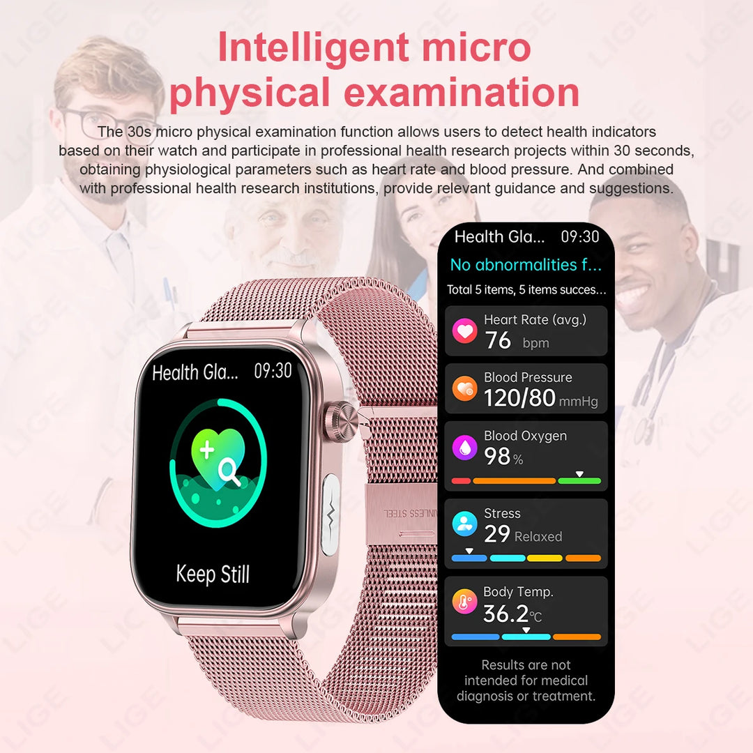 Smart Watch for Women - Heart Rate Health Tracker Menstrual Monitor