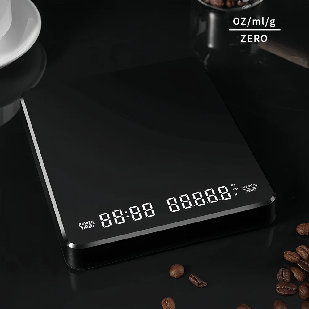 Electronic Coffee Scale with Waterproof Pad LED Display