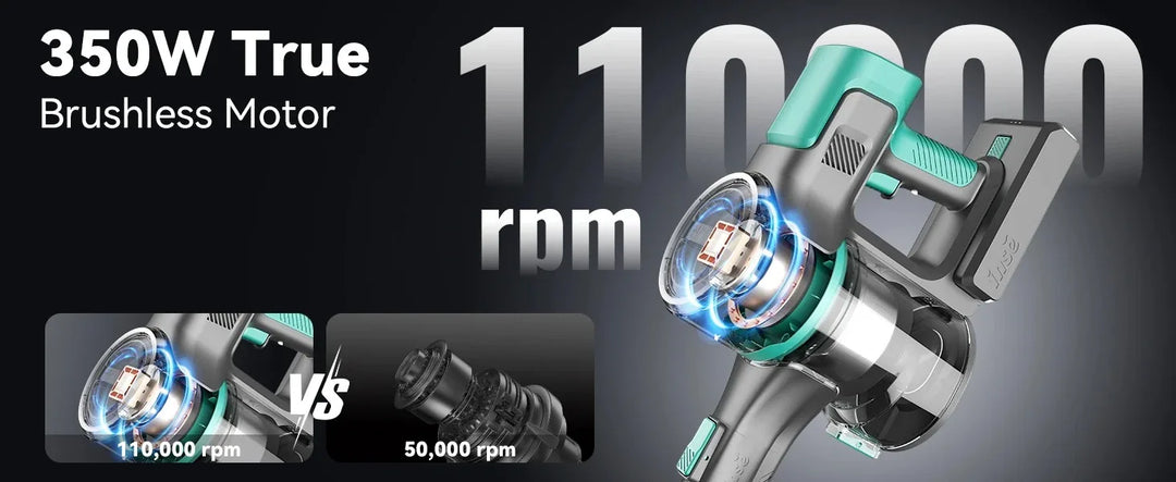 Cordless Vacuum Cleaner - 28KPa 3-Mode Handheld Stick for Home & Carpet