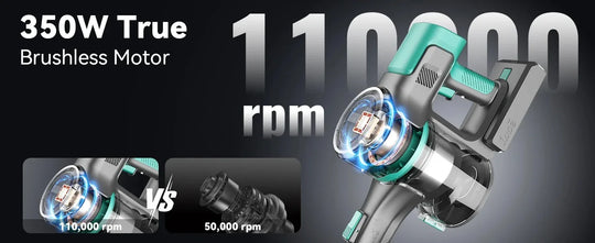 Cordless Vacuum Cleaner - 28KPa 3-Mode Handheld Stick for Home & Carpet