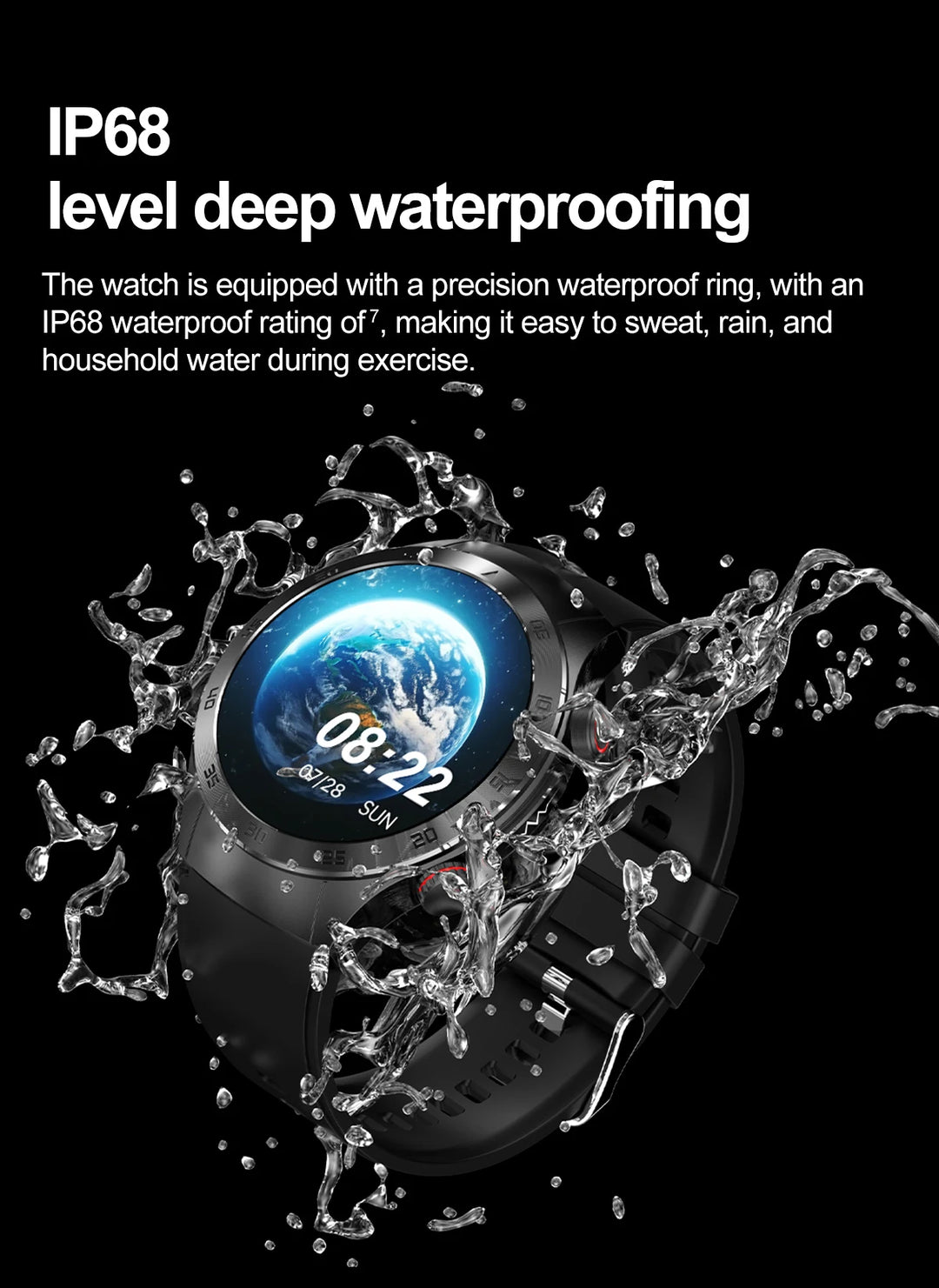 Smart Watch - Health Tracker Uric Acid Body Fat Bluetooth Call