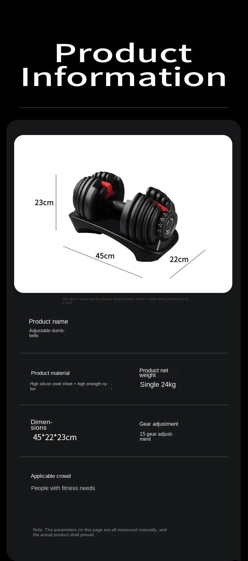OVOZI Adjustable Dumbbell Men's Dormitory Home Exercise Barbell Kettlebell Exercise Arm Muscle Fitness Equipment Hot New