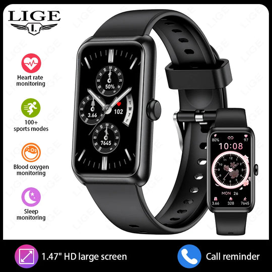 Fitness Tracker with Heart Rate & Sleep Monitor - Waterproof Smart Watch for Women & Men
