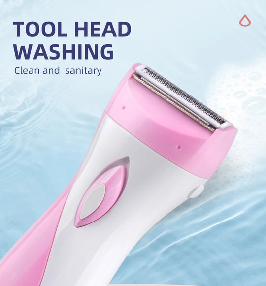 Rechargeable Lady Shaver & Epilator - Full Body Hair Removal, 30 Tweezers, Active Massage