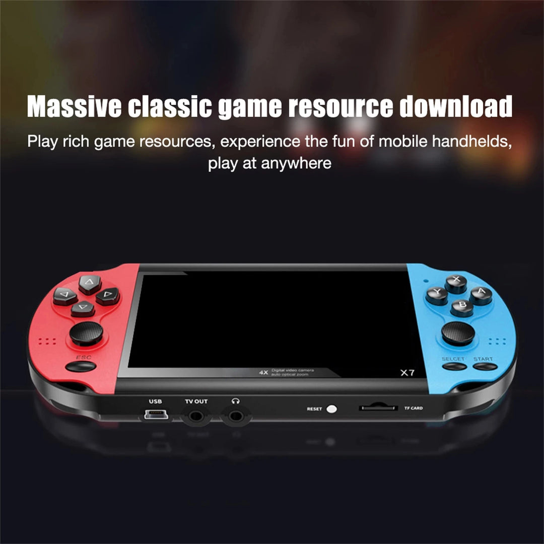 Handheld Retro Game Console - 10,000 Games, 4.3" Screen, Kids Arcade Player