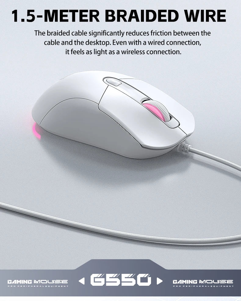 Wired Gaming Mouse - 6-Key High Precision Optical Mouse for PC & Laptop
