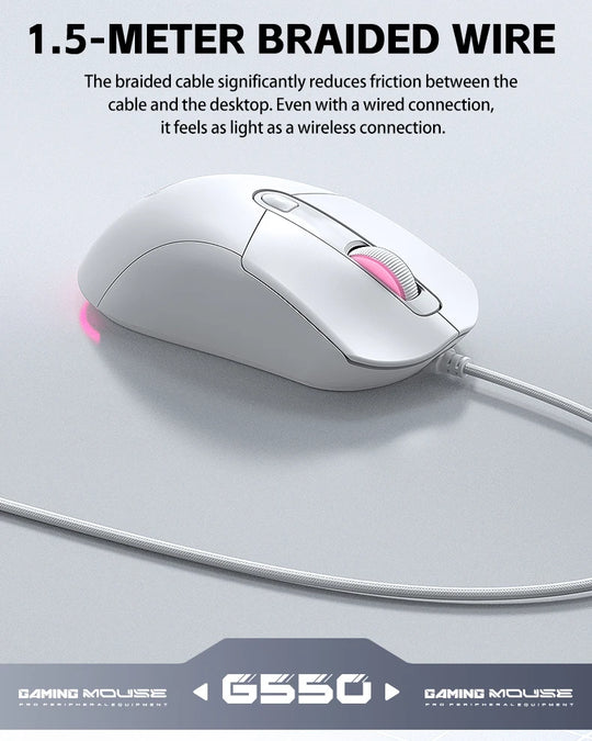 Wired Gaming Mouse - 6-Key High Precision Optical Mouse for PC & Laptop