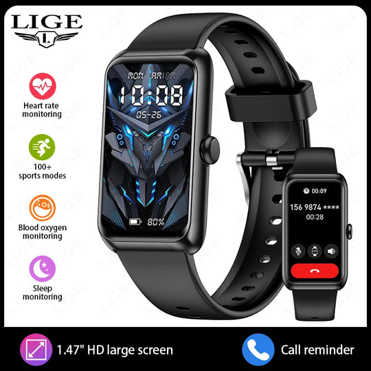 Fitness Tracker with Heart Rate & Sleep Monitor - Waterproof Smart Watch for Women & Men