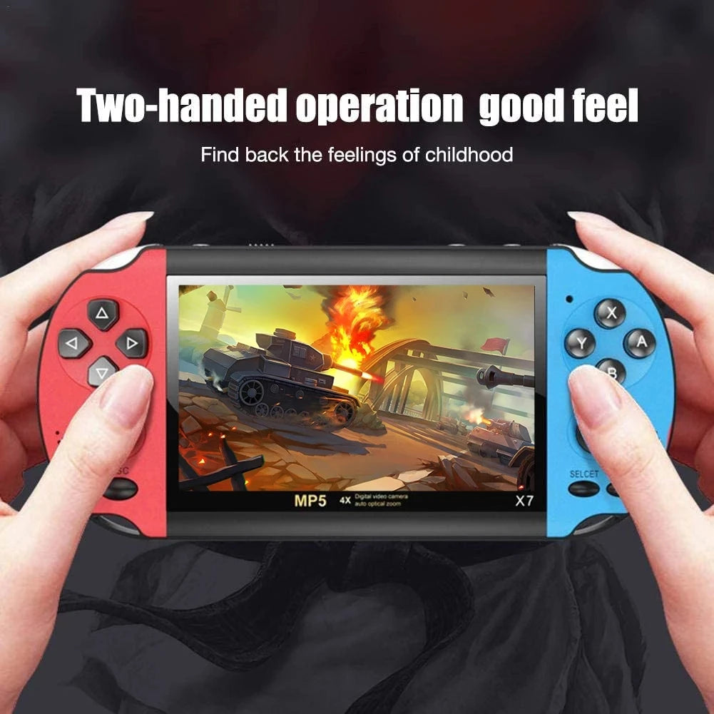 Handheld Retro Game Console - 10,000 Games, 4.3" Screen, Kids Arcade Player