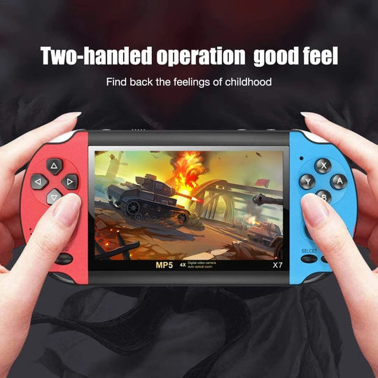 Handheld Retro Game Console - 10,000 Games, 4.3" Screen, Kids Arcade Player