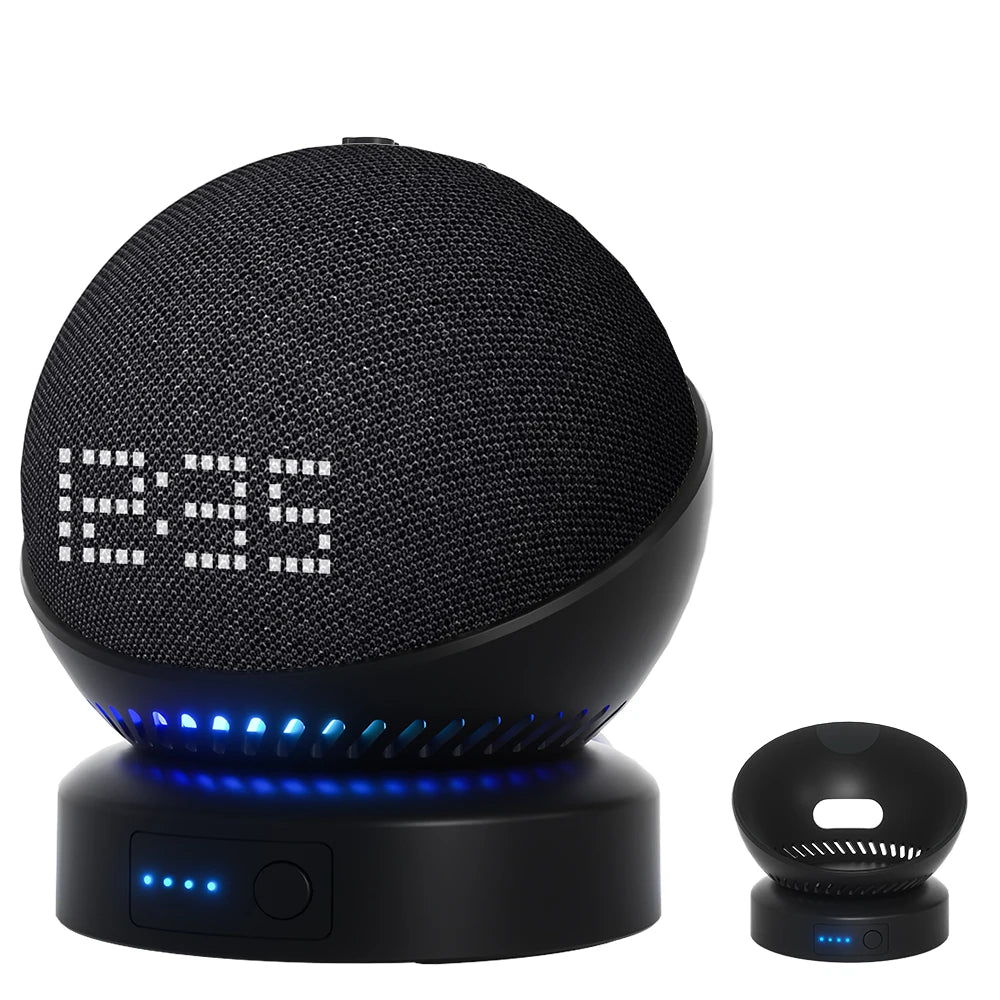 Echo Dot Battery Base - Portable Rechargeable Wireless Base for Echo Dot 4th & 5th Gen