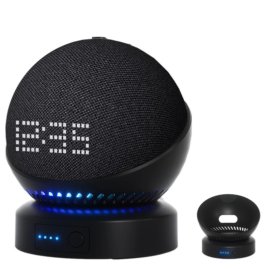 Echo Dot Battery Base - Portable Rechargeable Wireless Base for Echo Dot 4th & 5th Gen