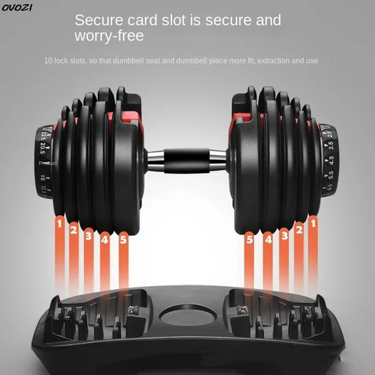 OVOZI Adjustable Dumbbell Men's Dormitory Home Exercise Barbell Kettlebell Exercise Arm Muscle Fitness Equipment Hot New