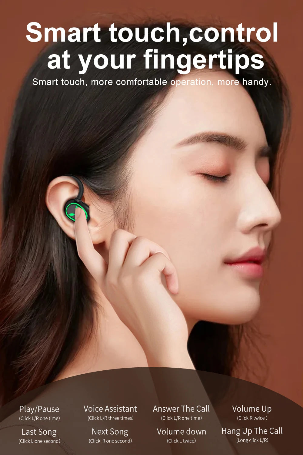i22A TWS Wireless Earbuds - ENC Noise Cancellation with LED Power Display