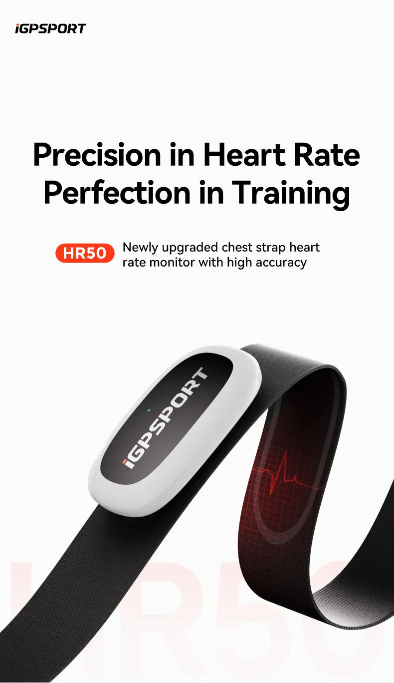 Heart Rate Monitor Sensor - Waterproof Bike Computer Fitness Tracker