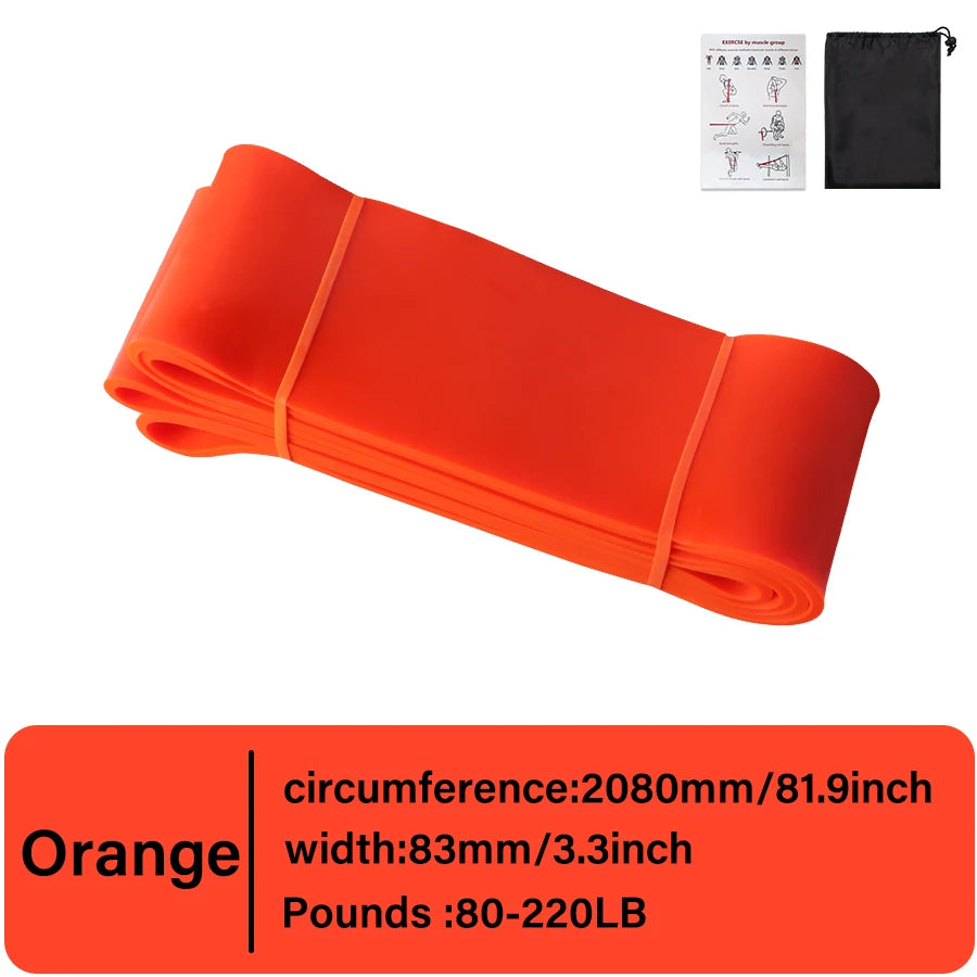 Heavy Duty Latex Resistance Band Exercise Elastic Band For Sport  Strength Pull Up Assist Band Workout Pilates Fitness Equipment
