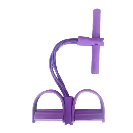 Pedal Resistance Band with Handle - 4/6 Tube Elastic Pull Rope for Yoga & Strength
