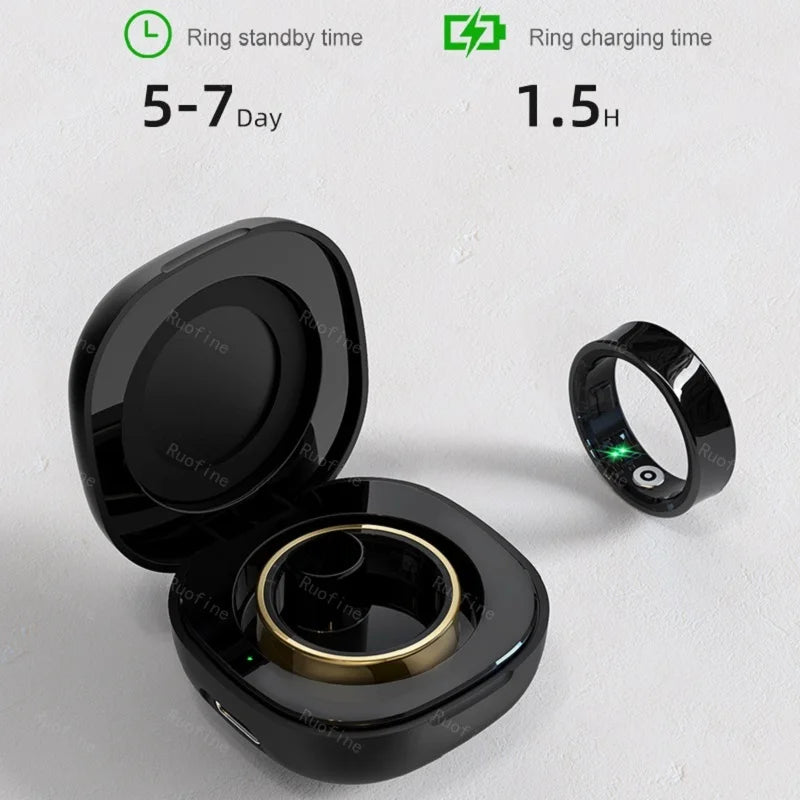 Smart Ring Fitness Tracker - Waterproof Health Monitor