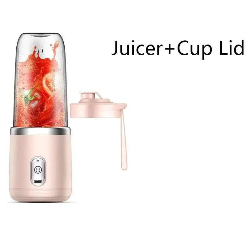 Portable Juicer Cup - 6-Blade Blender Bottle for Smoothies & Fresh Juice