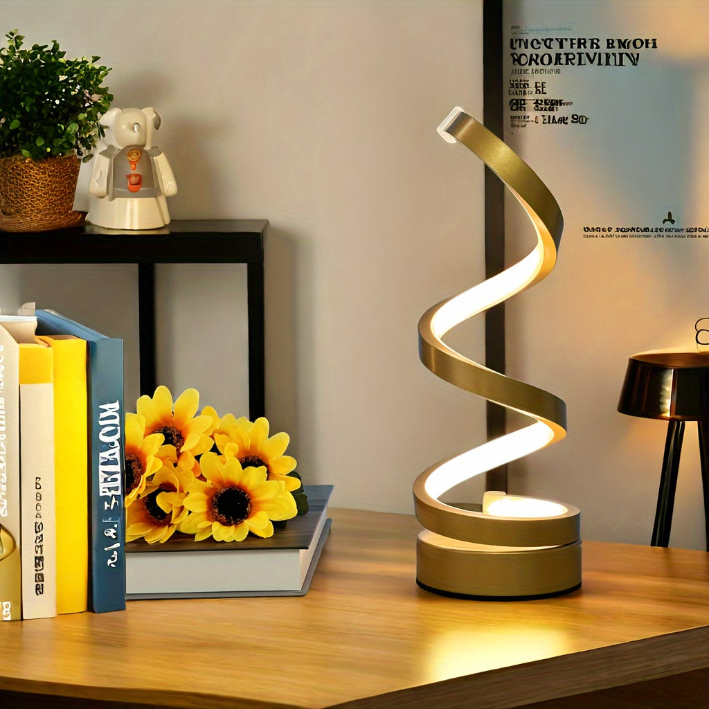 Spiral LED Table Lamp