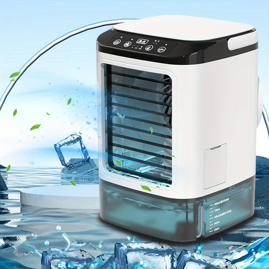 Portable Mini Air Conditioner - USB Water Cooling Fan with Humidifier for Home & Camping