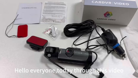 Dash Cam - Dual Camera 1080P with Night Vision, G-Sensor & Loop Recording