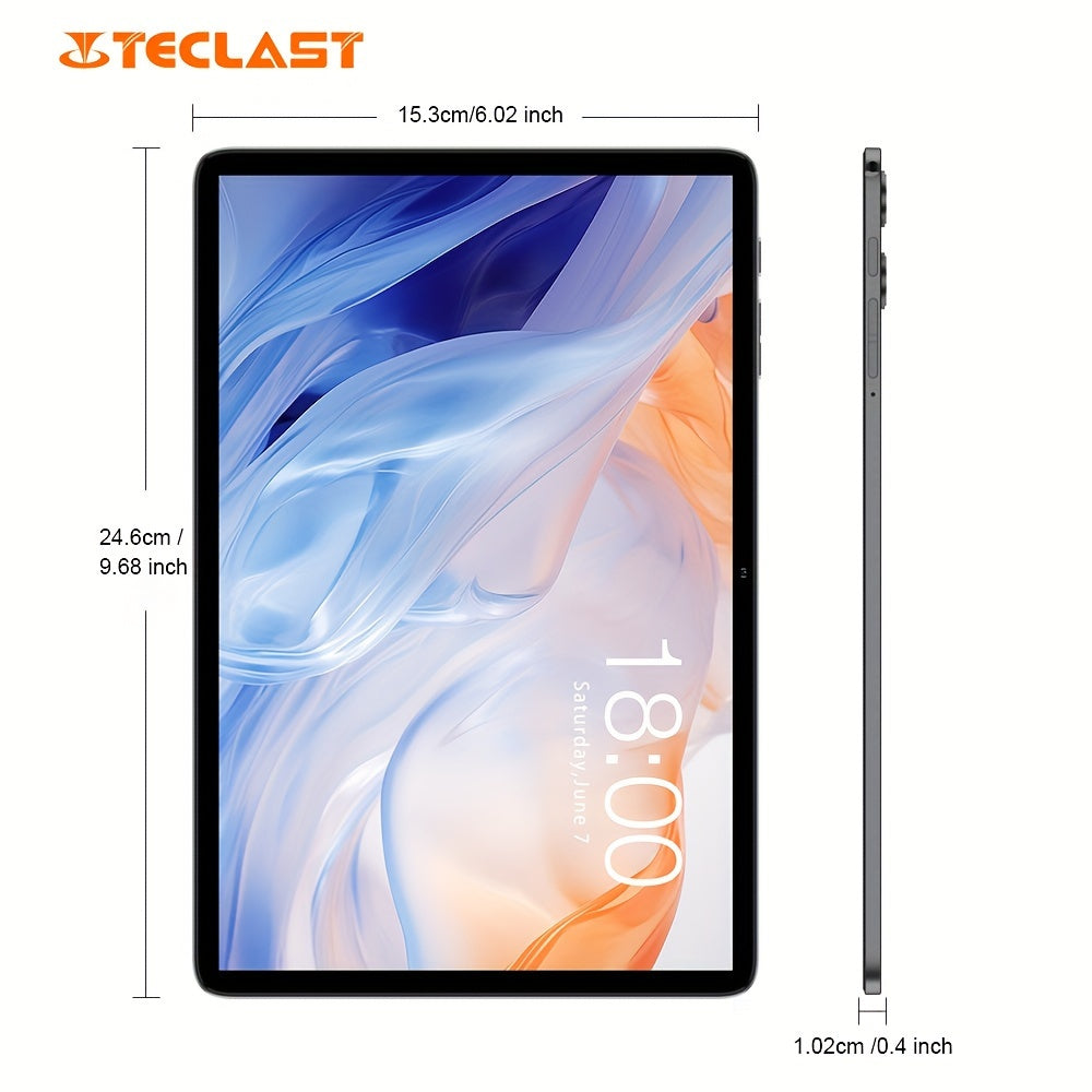 Tablet New Android 15, 10.1-inch IPS Display