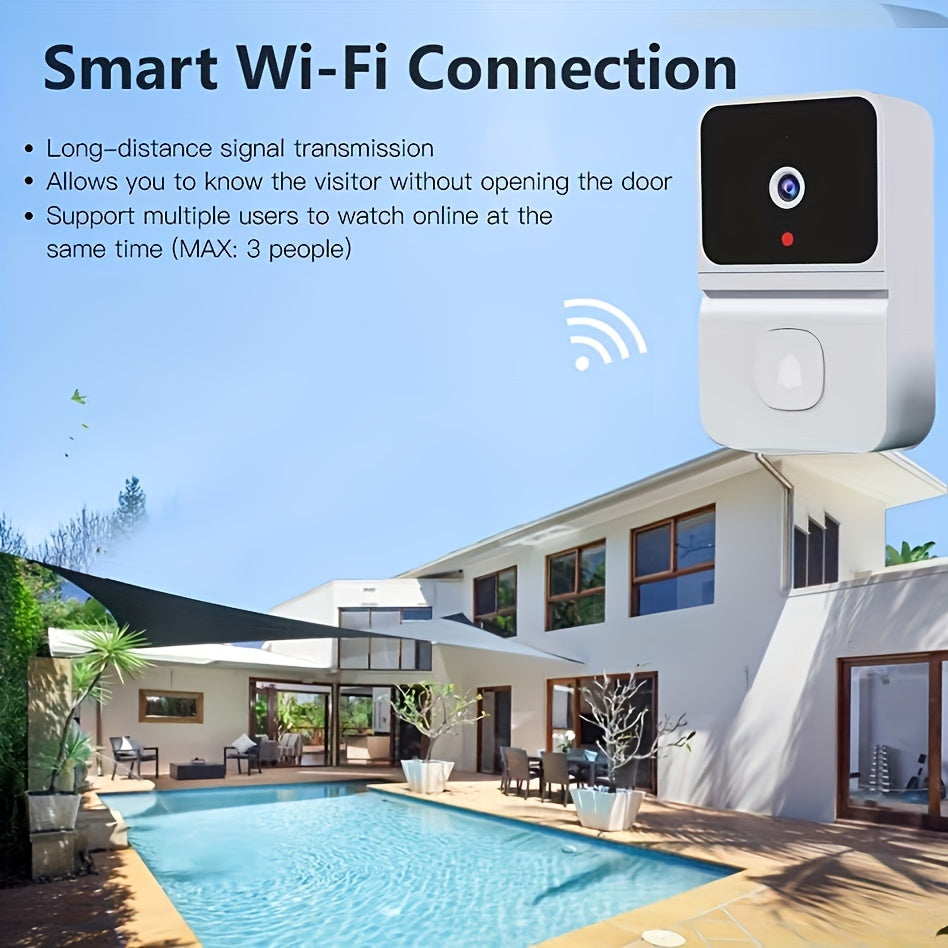Smart WiFi Doorbell Camera with Built-in Battery