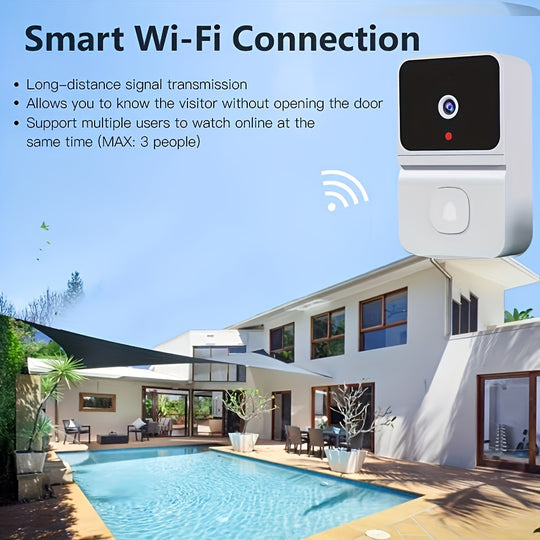 Smart WiFi Doorbell Camera with Built-in Battery