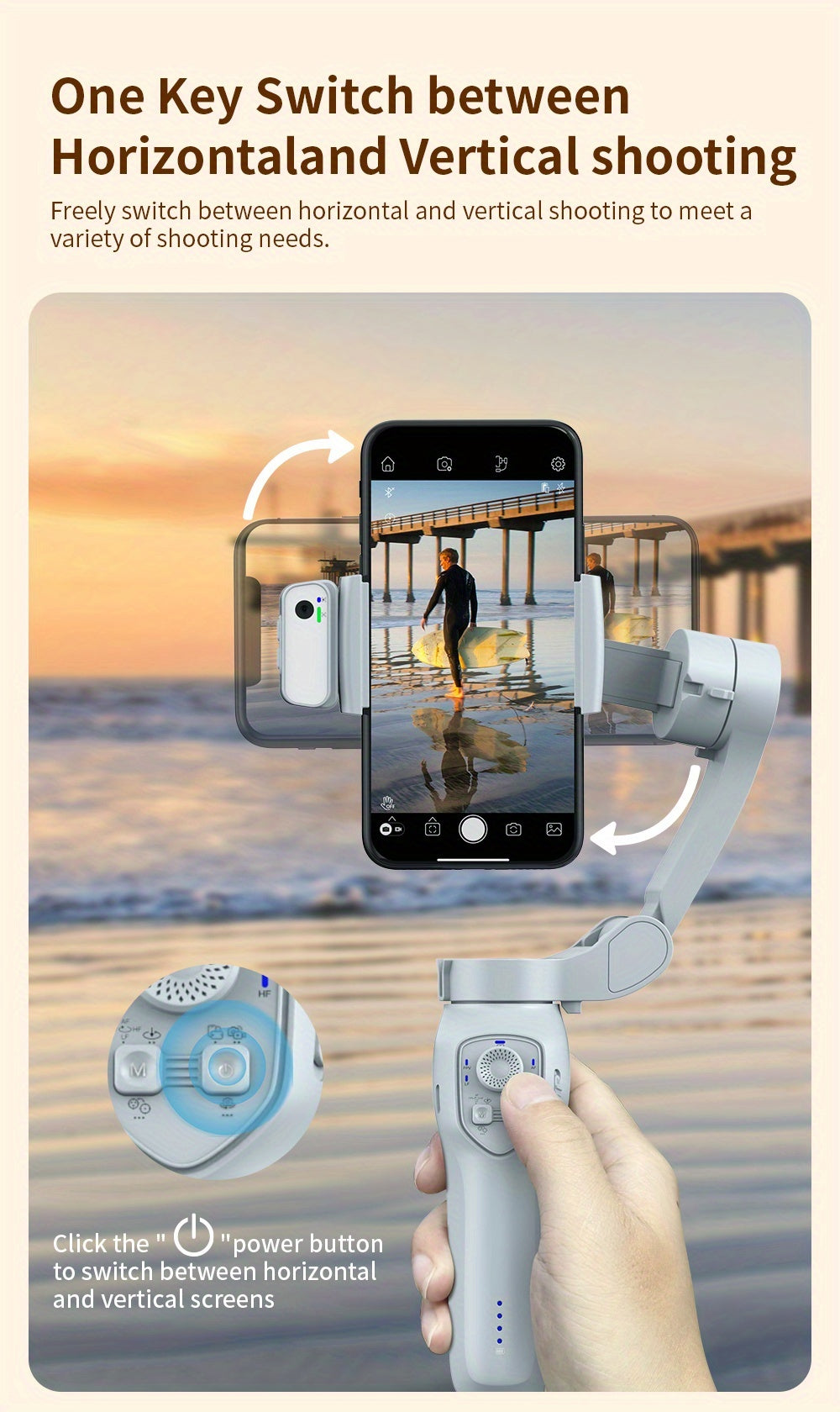 Camera Smartphone Gimbal Stabilizer