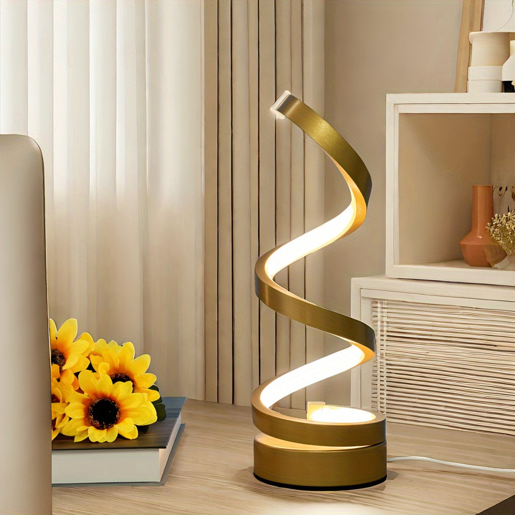 Spiral LED Table Lamp