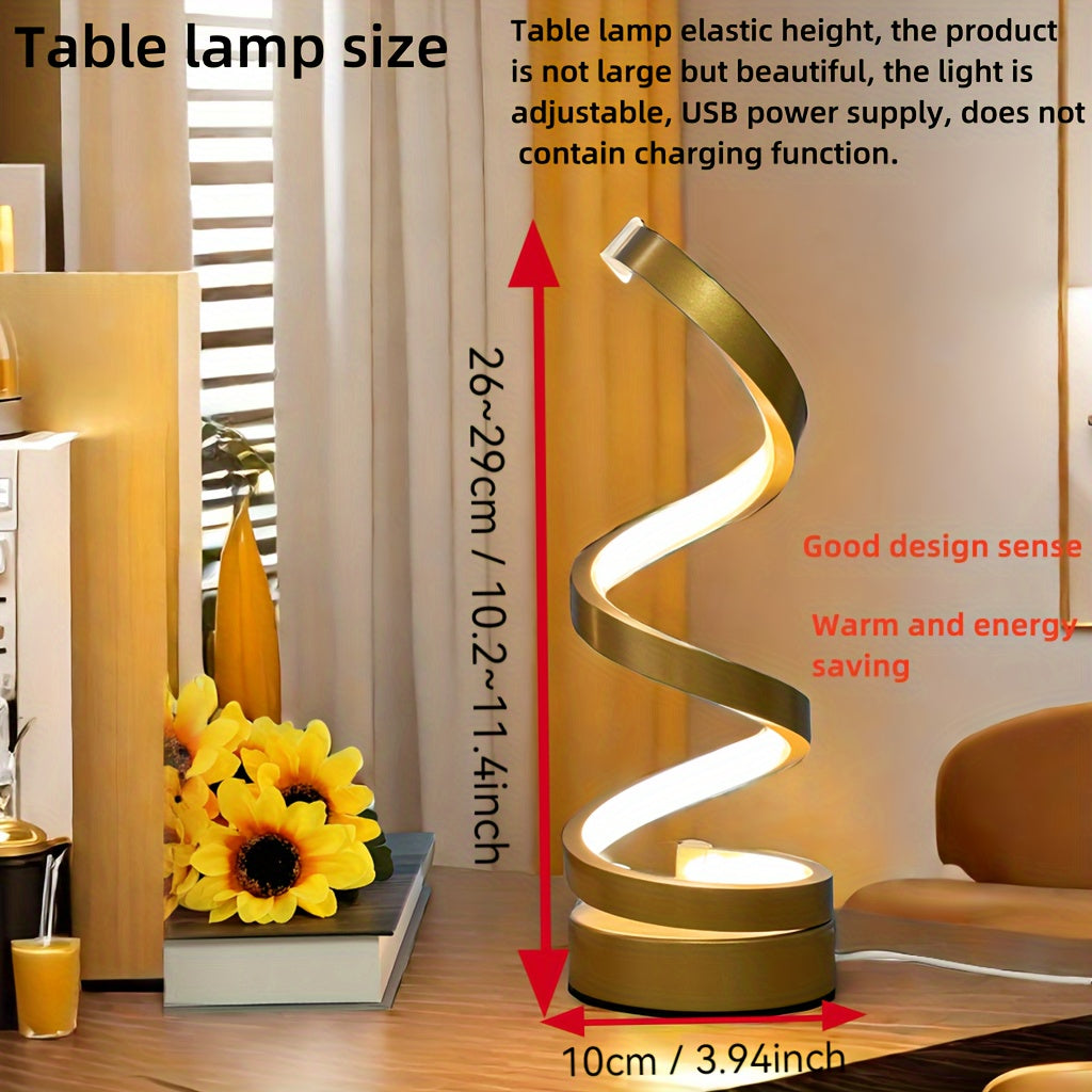 Spiral LED Table Lamp