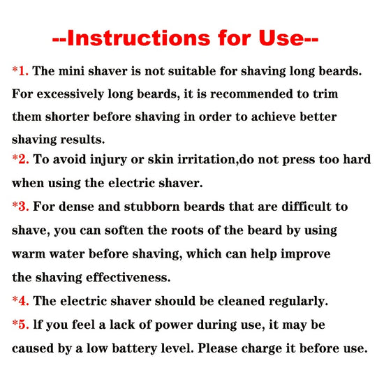 Electric Shaver for Men & Women