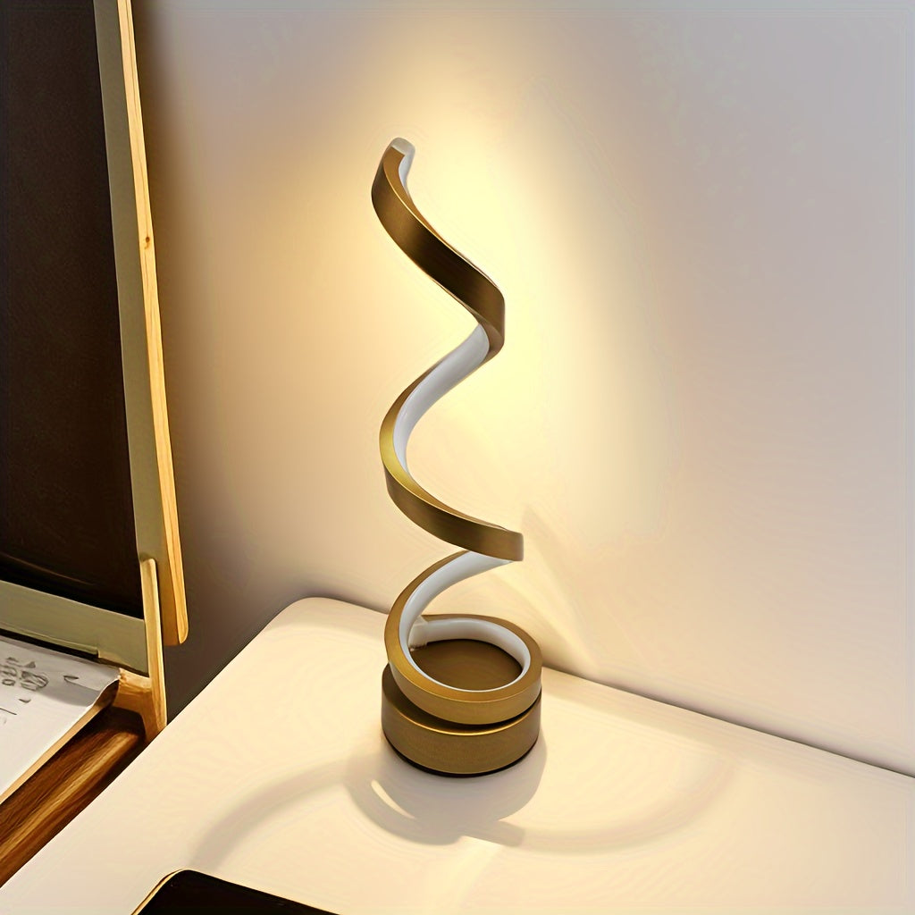 Spiral LED Table Lamp