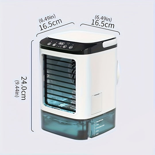 Portable Mini Air Conditioner - USB Water Cooling Fan with Humidifier for Home & Camping