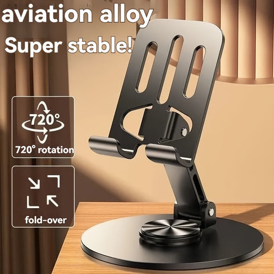 Phone Holder - 360° Rotatable Adjustable Desktop Stand for Live Streaming